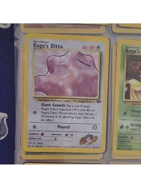 Pokemon Koga's Ditto Card